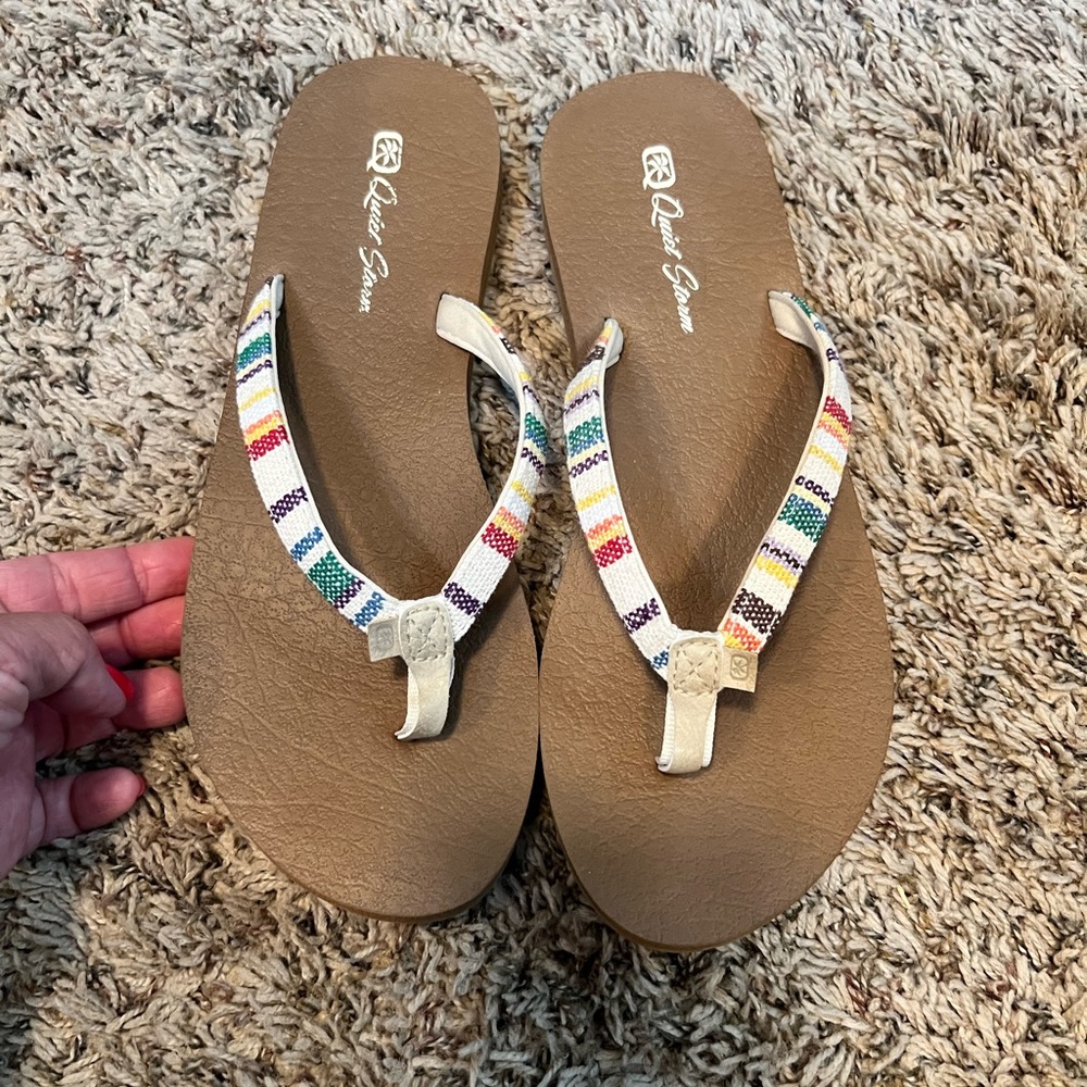 Rainbow Flip Flops